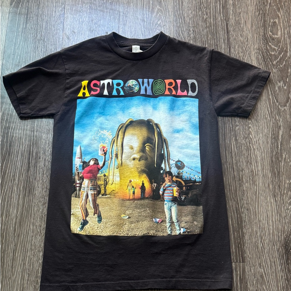 Astroworld Kids Black Graphic T-Shirt